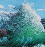 朝鮮畫家金正 小八尺《海浪》