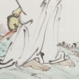 曹建濤 四尺斗方《達(dá)摩》 獨(dú)具特色水墨人物畫家