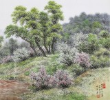 朝鮮名家蔡京華 四尺《河岸的五月》