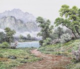 朝鮮名家蔡京華 四尺《河岸的五月》