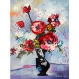 QA羅振寧 《嫣語-紅》 布面油畫