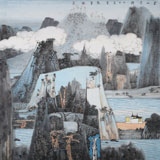 【已售】吉林著名山水畫家 張勇 四尺斗方《云山清韻》