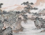 【已售】庾超然山水10米長卷《溪山高隱圖》（詢價） 黃鶴樓書畫院院長