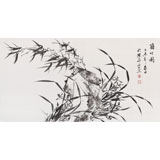 安徽美協(xié)何華賢 三尺《蘭竹圖》