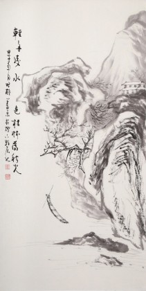 劉顯辰 小尺寸《輕舟凌水色》 遼寧著名山水畫家