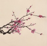 中國(guó)老子書(shū)畫(huà)院副院長(zhǎng) 朱祖義四尺《傲雪迎春》