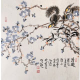 曲逸之 四尺斗方《清趣》 河南省著名花鳥畫家