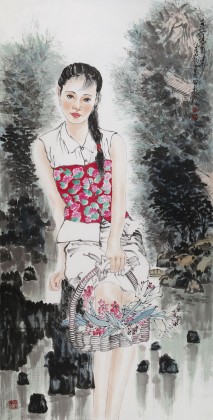 【已售】南海禪寺 妙林居士 四尺《豆蔻年華 》