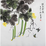 安徽美協(xié)何華賢 四尺斗方《綠葉素榮》