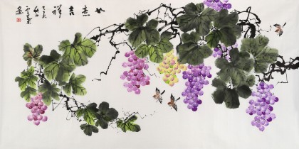 安徽美協(xié)何華賢 四尺《如意吉祥》