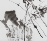 庾超然四尺斗方《竹石圖》 黃鶴樓書畫院院長