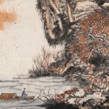 胡書文 四尺斗方《蒼幽山水》中國書畫院創(chuàng)作院副院長（詢價）