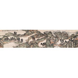 胡書文 八尺對(duì)開《溪山云雨圖》中國(guó)書畫院創(chuàng)作院副院長(zhǎng)（詢價(jià)）