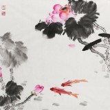 曲逸之 四尺《清和》 河南省著名花鳥畫家