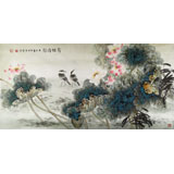 何華賢 四尺《荷塘清影》 潁淮書畫名家