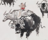 王向陽 四尺國(guó)畫《短笛橫吹隔隴聞》 中國(guó)美術(shù)家協(xié)會(huì)會(huì)員（詢價(jià)）