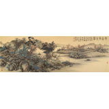 【已售】貴州七星關(guān)美協(xié)主席吳顯剛 小六尺《秋山高士圖》