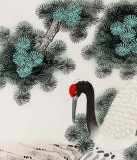 張洪山 四尺《松齡鶴壽》