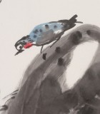 劉紀(jì) 四尺三開《花蔭低語》 中國畫大家 真跡收藏（詢價(jià)）