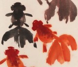 已故山野派繪畫大家鄒友蒸《有余圖》 1992年作