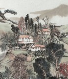 胡書文 四尺《溪山秋意圖》中國書畫院創(chuàng)作院副院長（詢價）