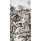 胡書(shū)文 四尺精品《溪山雨霄圖》中國(guó)書(shū)畫(huà)院創(chuàng)作院副院長(zhǎng)（詢價(jià)）