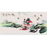 張春奇 四尺《汲》徐悲鴻紀念館藝術中心理事（詢價）