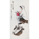 張春奇 四尺《涓涓汁乳情》徐悲鴻紀念館藝術(shù)中心理事（詢價）