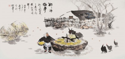張春奇 四尺《奶奶的心事》徐悲鴻紀(jì)念館藝術(shù)中心理事（詢價(jià)）