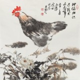 王向陽 四尺斗方《雞犬亦忘歸》中國美術(shù)家協(xié)會會員（詢價）