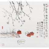 中國美協(xié)會員趙英旭 三尺斗方《寒梅》