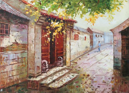 郭麗巖 《寧靜的夏日》 布面油畫