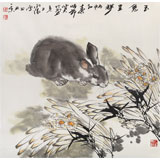 王向陽 四尺斗方《玉兔呈祥》中國美術(shù)家協(xié)會(huì)會(huì)員