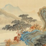 何實(shí) 四尺《隔斷紅塵三十里》吉林著名山水畫家