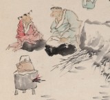 南海禪寺 妙林居士 四尺《竹林七賢》