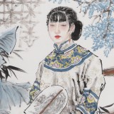 魏志平 四尺《滿院槐花香》 河北省美協(xié)會員