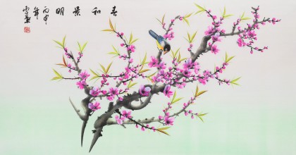 安徽美協(xié)何華賢 三尺《春和景明》