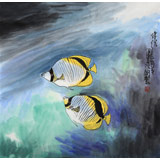 國(guó)家一級(jí)美術(shù)師王永剛 四尺斗方《伴侶》