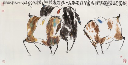 國家一級美術(shù)師王永剛 四尺《大唐風韻》(詢價)