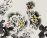 王寶欽四尺《清香》當(dāng)代花鳥牡丹畫名家（詢價）