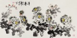 王寶欽四尺《清香》當(dāng)代花鳥牡丹畫名家（詢價）