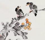 王寶欽 四尺斗方花鳥畫《秋碩圖》當(dāng)代花鳥牡丹畫名家（詢價）