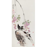 【已售】王寶欽 三尺《紫氣東來》當代花鳥牡丹畫名家（詢價）