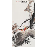 王寶欽 三尺《鳴秋》當(dāng)代花鳥(niǎo)牡丹畫(huà)名家（詢價(jià)）