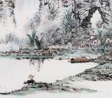 北京美協(xié)張春奇 四尺斗方《陽朔鄉(xiāng)情》（詢價）