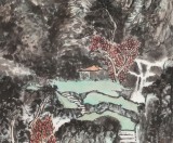 胡書文 四尺斗方《山居圖》中國書畫院創(chuàng)作院副院長（詢價）