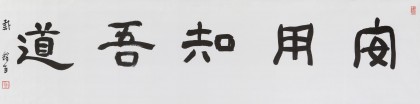 中書協(xié)會員戴馥芳 四尺對開《安用知吾道》