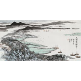 北京美協(xié)張春奇 四尺《太湖春雨細霏霏》（詢價）