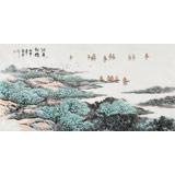 張春奇 四尺《洞庭新綠》徐悲鴻紀念館藝術(shù)中心理事