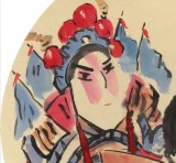 國(guó)家一級(jí)美術(shù)師王永剛 扇面《九江口》（詢價(jià)）